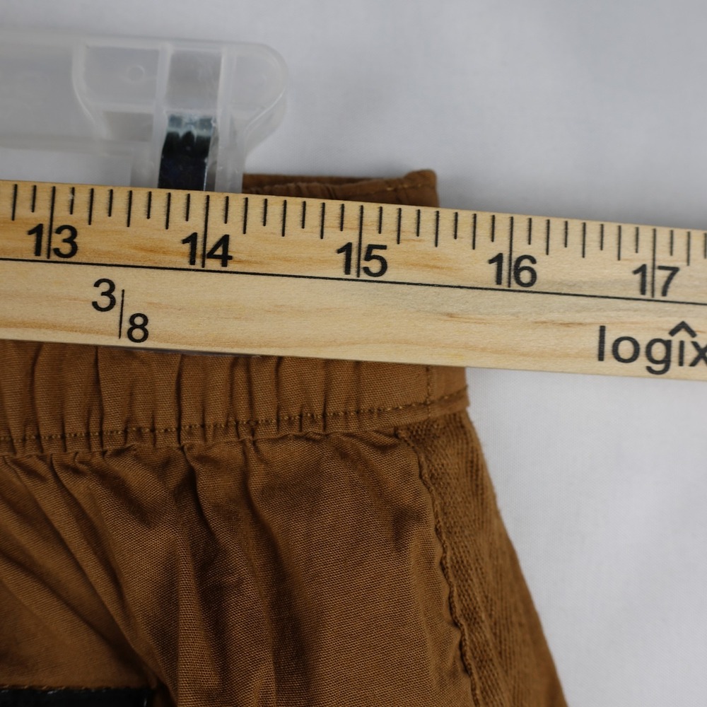 Social Standard Scout Poplin Surplus Pants Womens Large Caramel Cargo Drawcord - Picture 10 of 15